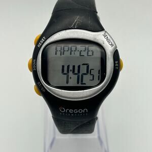 Oregon Scientific HR102 Heart Rate Monitor Watch in Black Working New Battery